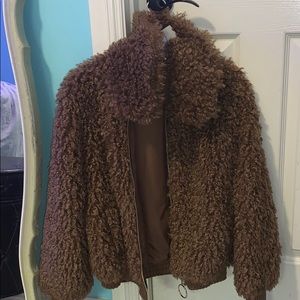 Brown Sherpa jacket